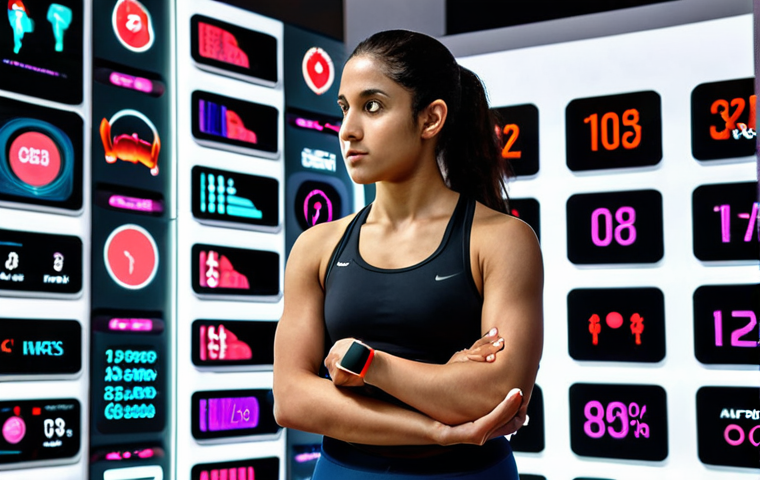 **
    A person with features that resonate with an Arabic audience, standing amidst a vibrant display of various fitness wearables (smartwatches, fitness trackers). They hold a simple, elegant fitness band in hand, looking thoughtful and determined. The scene evokes a sense of making a personal choice for a healthier journey, emphasizing accessibility and a focus on essential features for a beginner. Soft, natural lighting. --ar 16:9

2.  **Prompt for