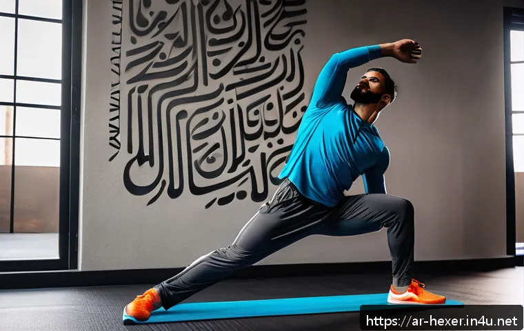 플랭크 변형 동작과 효과 - A fit Middle Eastern man performing a dynamic plank exercise with one arm raised and one leg lifted ...