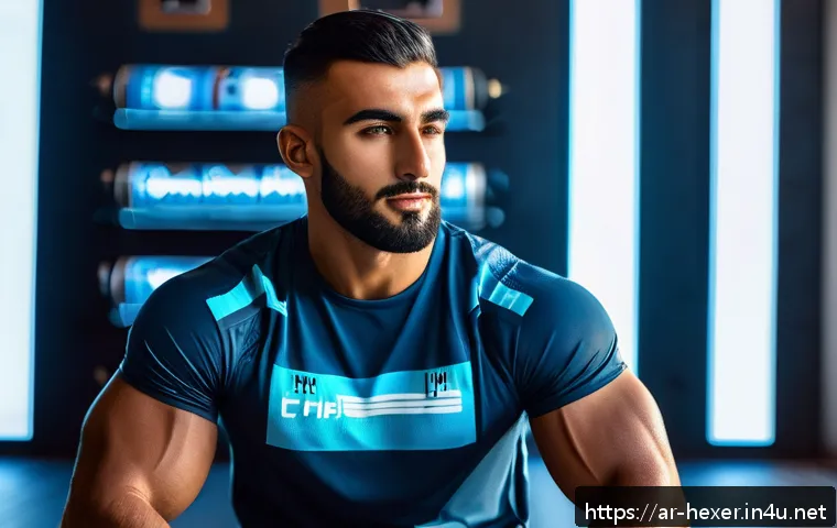 기능성 스포츠 음료의 효과와 추천 - A dynamic Arabic male athlete in modern sportswear with subtle Middle Eastern features, energeticall...